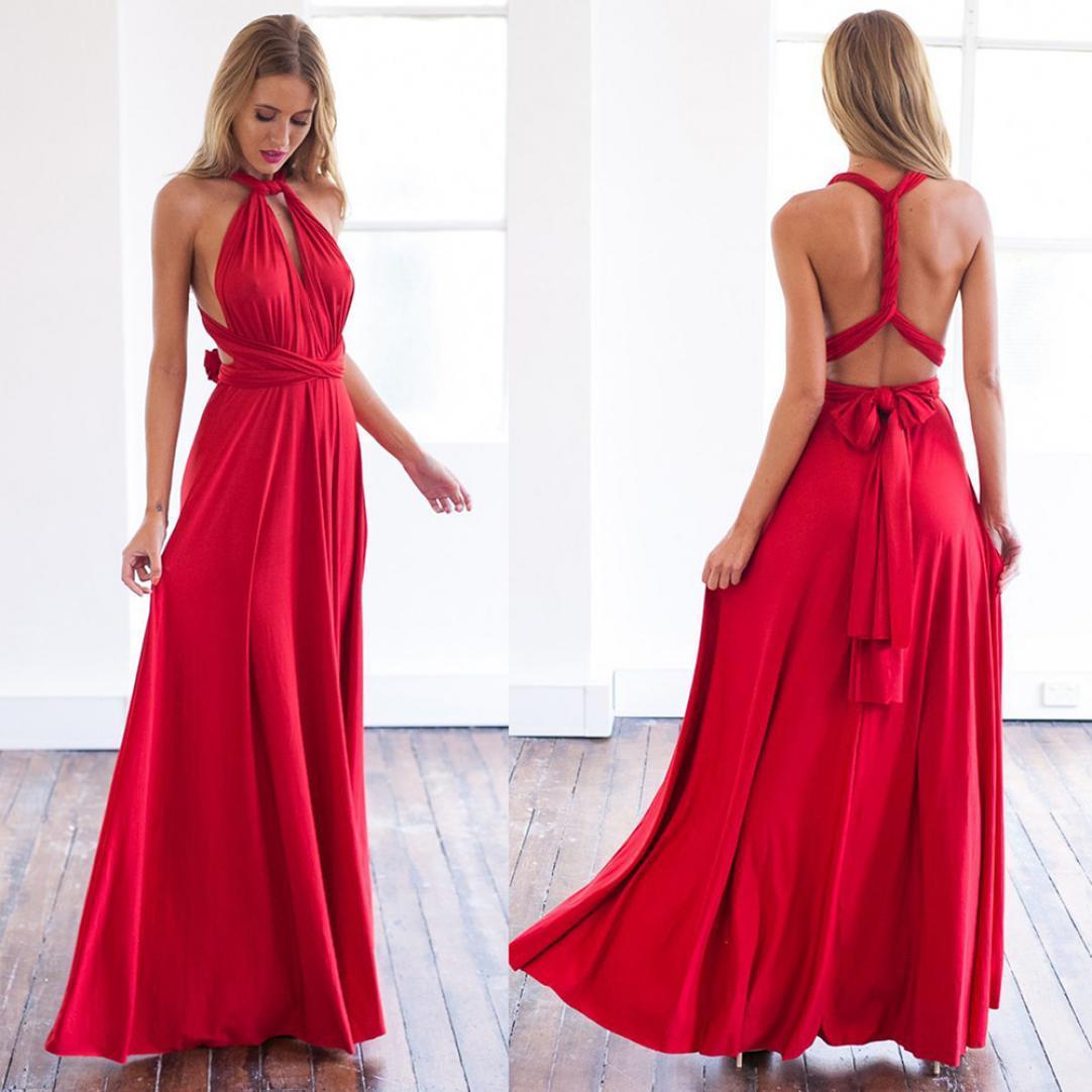 Élégance Infinie – Robe Longue Multi-Style