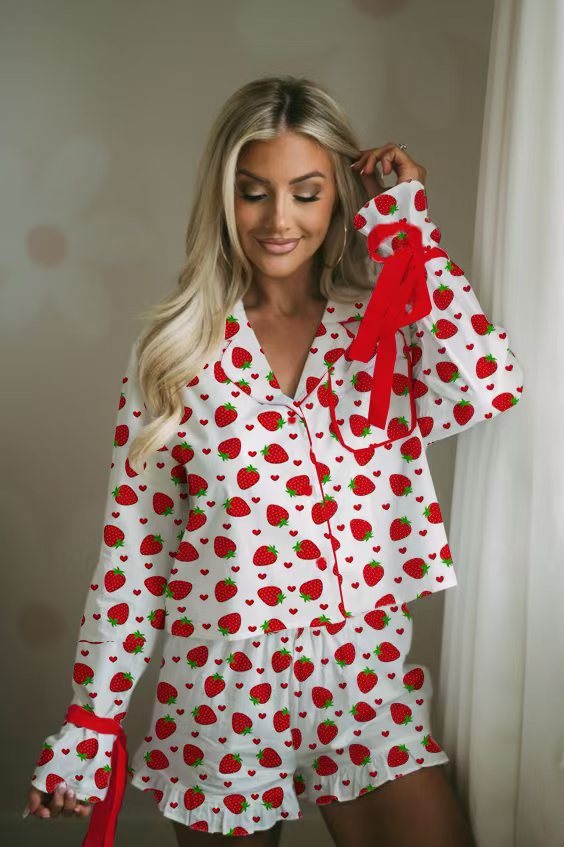Printed Ladies Two-piece Set Homewear