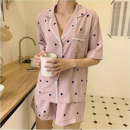 Pyjama Décontracté Élégant – Ensemble Doux pour la Maison