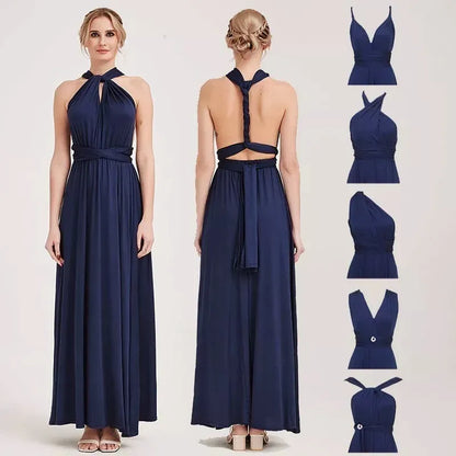 Élégance Infinie – Robe Longue Multi-Style