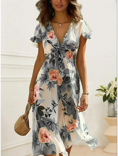 Robe Sans Manches à Taille Haute avec Laçage – Disponible en 4 Couleurs Tendance