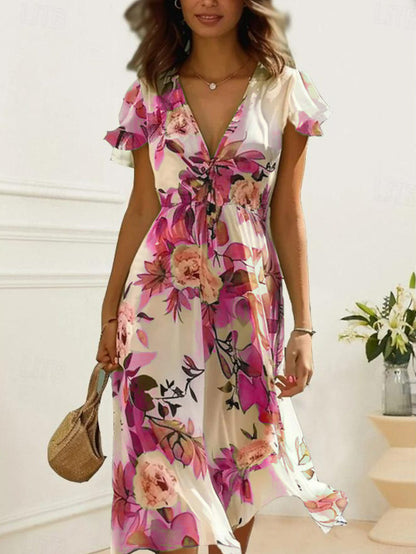 Robe Sans Manches à Taille Haute avec Laçage – Disponible en 4 Couleurs Tendance