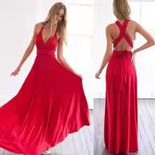 Élégance Infinie – Robe Longue Multi-Style